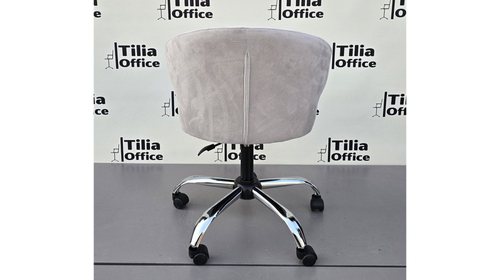 Coket Çalışma Koltuğu Krom Yonca Ayak Krem